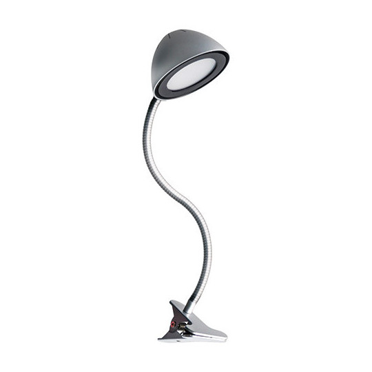 Lampka biurkowa klips RONI LED 4W srebrna 02876 STRUHM
