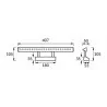Decorative luminaire RITON LED 4W matte chrome 4000K