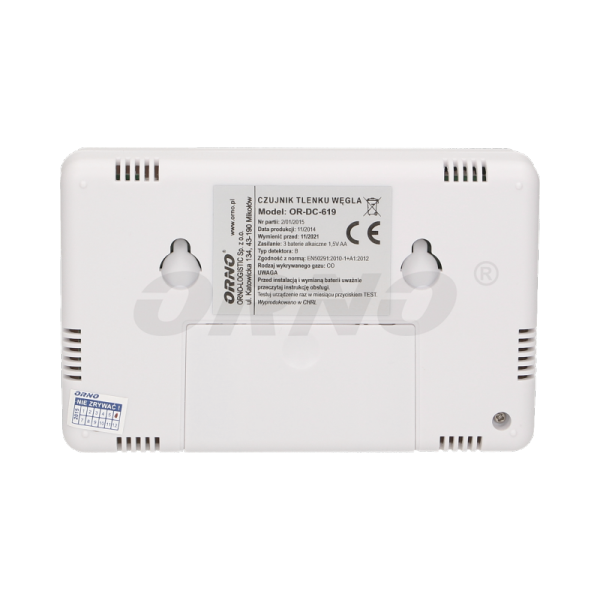 Carbon monoxide (chad) detector battery.3xAA OR-DC-619