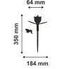Solar LED lamp with dusk sensor TULIPAN Polux