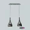 Żyrandol CORRADO-2D zwis podw. metal BLACK E27
