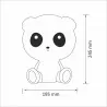 Lampka nocna dziecięca LED PANDA 2,5W 307651 Polux