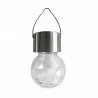 Lampka solarna wisząca kulka szkło/inox RGB 304704