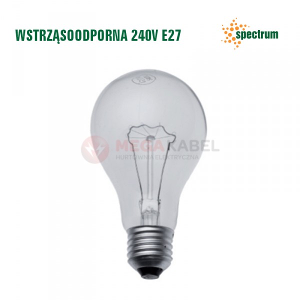 Shockproof E-27 100W/230V Spec/Apollo bulb