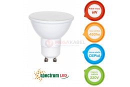 LED bulb GU10 6W 230V SMD b.warm Spectrum