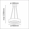 BODO LED pendant lamp white 20W IL MIO