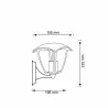 Lampa ogrodowa kinkiet góra IGMA 311863 E27 czarny POLUX