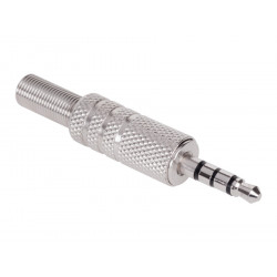 Jack 3.5mm metal 4-pin plug...