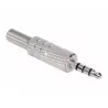 Wtyk Jack 3,5mm metal 4-polowy 034089 C.E.