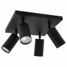 MANAM 4D black 4xGU10 strip lamp 03766 Struhm