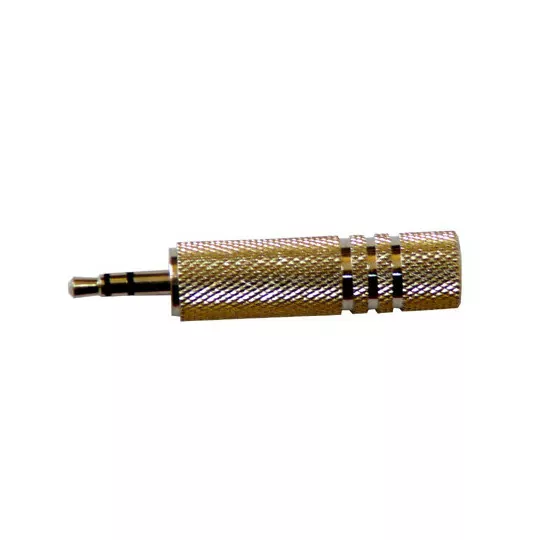 Adapter wtyk Jack 3,5s gniazdo Jack 6,3st metal 213