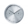 Silver 14&#34; CE30S inox C.E. wall clock.