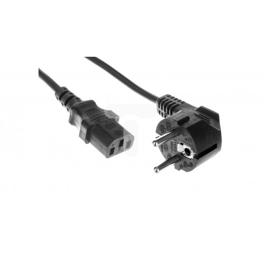 Computer power cable 230V straight 1.8m CEE 7/7-IEC 320