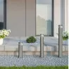 BRETANIA-2 LED inox pole garden lamp 304209