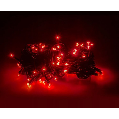 Christmas tree lights LED100/8F red 10m 8 functions outdoor OKEJ LUX