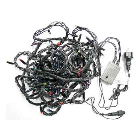 Christmas tree lights LED100/G/8F warm 10m 8 functions outdoor OKEJ LUX