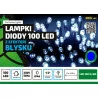 Christmas tree lights LED100/G/5M blue 10m outdoor FLASH OKEJ LUX