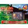 Lampki kurtyna LT-320/K/8F zimne wodospad 8 funkcji zewnętrzne OKEJ LUX