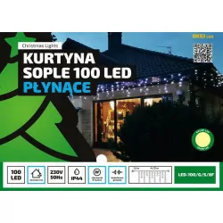 Kurtyna sople LED100/G/S/8F ciepła 4,75m 8 FUNKCJI zewnętrzna OKEJ LUX