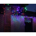 Curtain icicle LED200/G/S multicolor outdoor 8,75m
