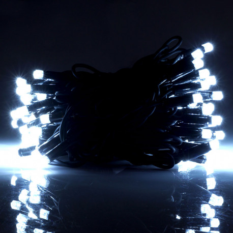 Lampki choinkowe LED 200 7,2W zimne zewnętrzne 20m FLASH OKEJ LUX