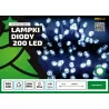 Lampki choinkowe LED-200/G 7,2W zimna 20m zew.