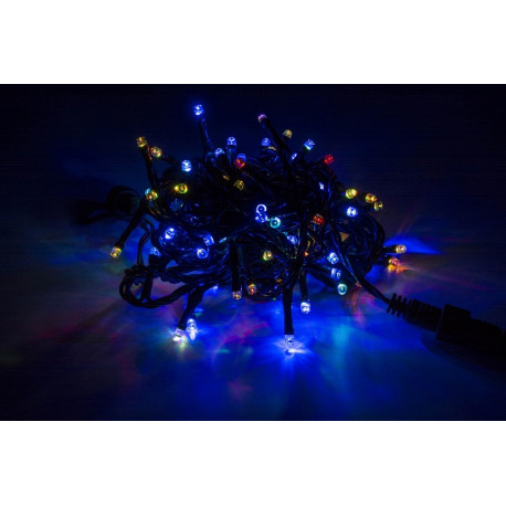 LED Christmas tree lights L-100/G RGB indoor 4,95m OKEJ LUX