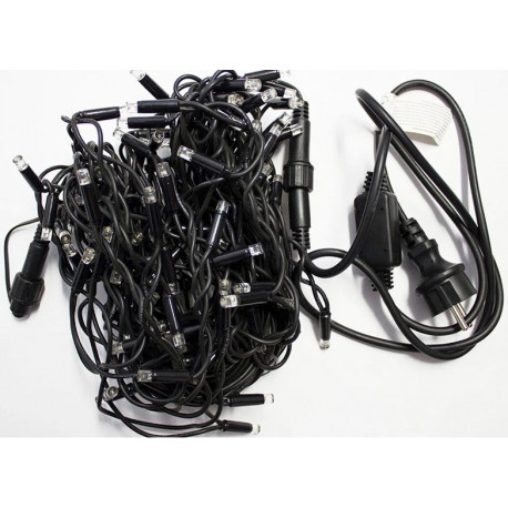 Curtain icicle LED100/G/S red outdoor 4,25m OKEJ LUX