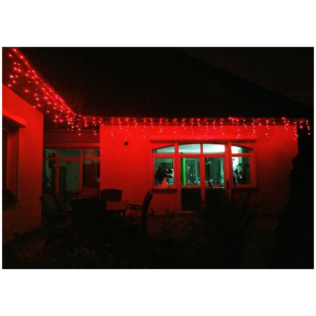 Kurtyna sople LED100/G/S czerwona zewnętrzna 4,25m OKEJ LUX