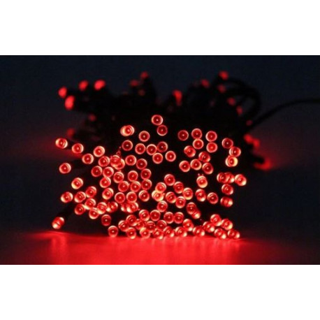 Curtain icicle LED-100/G/S red indoor OKEJ LUX