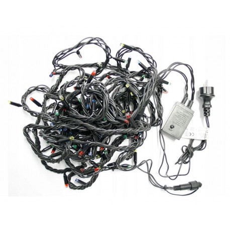 Lampki choinkowe LED100/8F niebieskie 10m 8 funkcji zewnętrzne OKEJ LUX