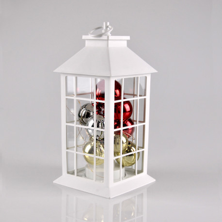 LED decorative lantern white with bubbles 312822 3xAA POLUX