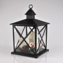 LED decorative lantern black 312792 3-candle 3xAA POLUX