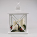 LED decorative lantern white 312808 3-candle 3xAA POLUX