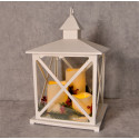 LED decorative lantern white 312808 3-candle 3xAA POLUX
