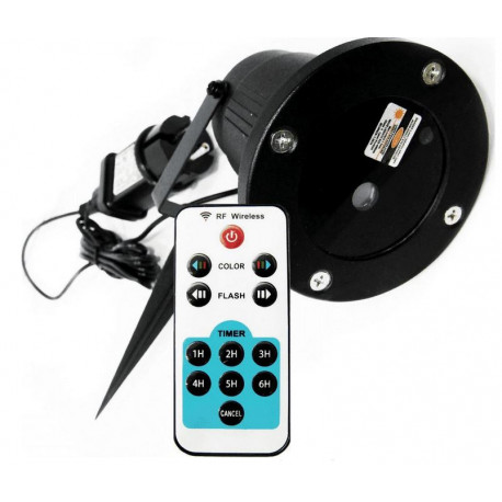 Christmas 6in1 laser projector with remote control IP65 61465 EKO-LIGHT
