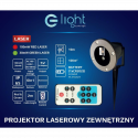 Projektor laserowy świąteczny 6in1 z pilotem IP65 61465 EKO-LIGHT