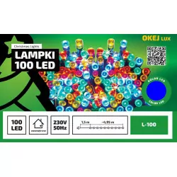 Christmas tree lights LED chain L-100/N blue