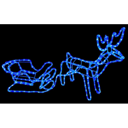 Reindeer + LED sled N+FlashCW RS-L-6NF