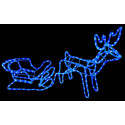 Reindeer + LED sled blue + FLASH CW size M
