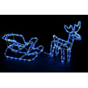 Reindeer + LED sled blue + FLASH CW size M