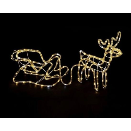 Reindeer + LED sled WW+FlashCW RS-M-2WWF