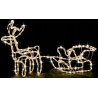 Reindeer + LED sled WW+FlashCW RS-M-2WWF