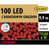 Lampki choinkowe LED100 czerwone 9,9m 13-103 IP44 Bulinex