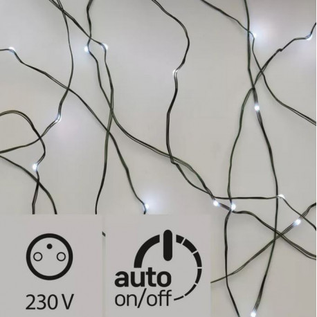 Christmas tree lights nano Timer 75LED 7.5m cold ZY1913T IP44 EMOS