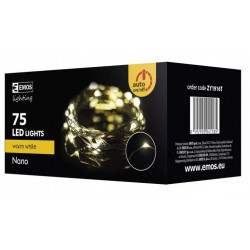 Christmas tree light nano Timer 75LED 7.5m warm ZY1916T IP44 EMOS