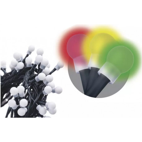 Lampki choinkowe kulki XMAS multikolor 100LED 5m ZYK0206 IP20 EMOS