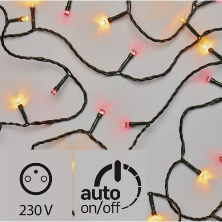 XMAS Christmas tree lights vintage red timer ZY1908T IP44 EMOS.