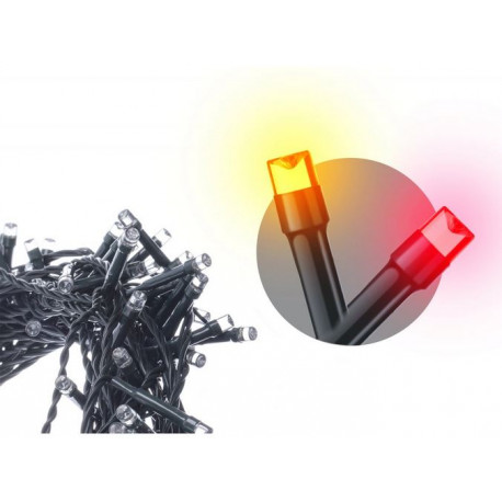 Lampki choinkowe świetliki XMAS vintage czerwony timer ZY1908T IP44 EMOS