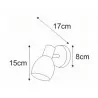 Lampa kinkiet EMBO K-8001-1 chrome E14 40W Kaja